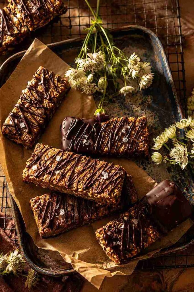 No Bake Chocolate Peanut Butter Cookie Bars