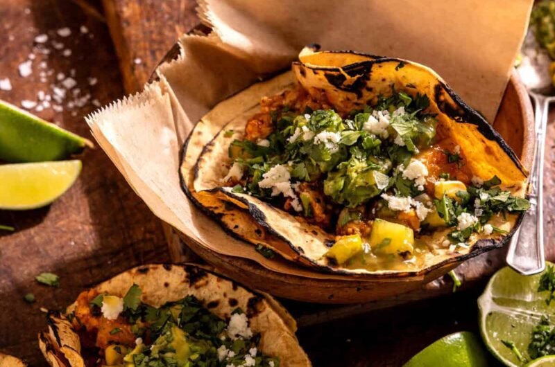 30 Minute Al Pastor Tacos with Smashed Avocado