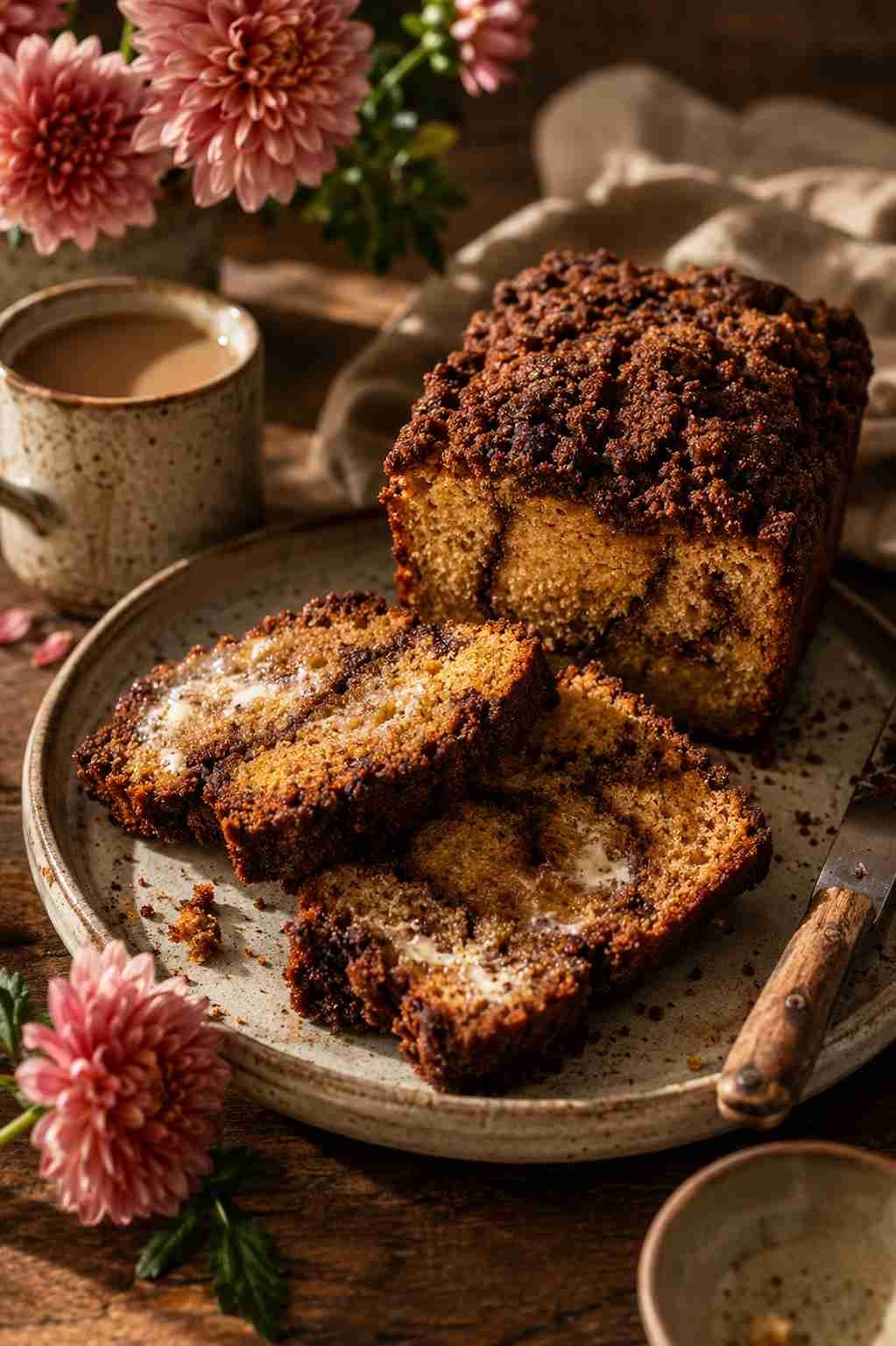 Cinnamon Crunch Zucchini Muffin Quick Bread