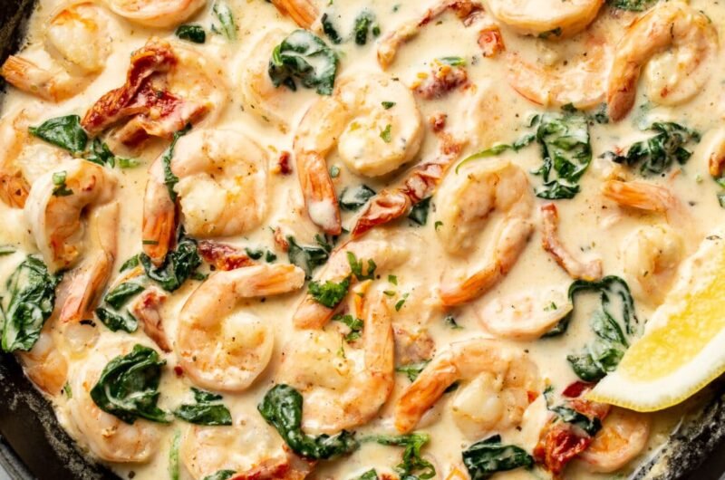 Easy Creamy Tuscan Shrimp Recipe