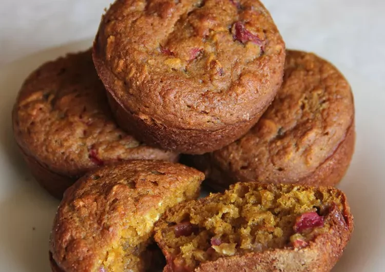 Healthy Pumpkin Cranberry Muffins Recipe