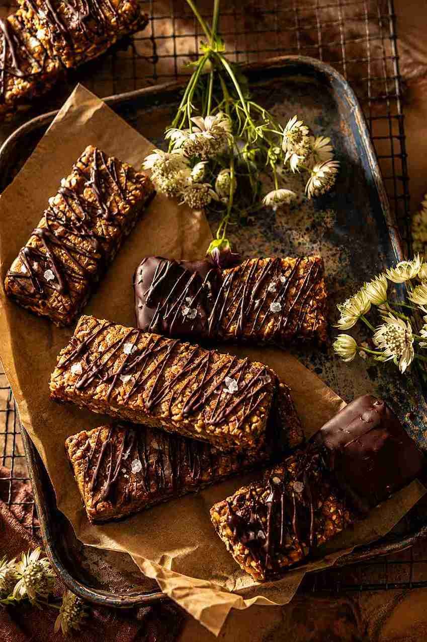 No Bake Chocolate Peanut Butter Cookie Bars