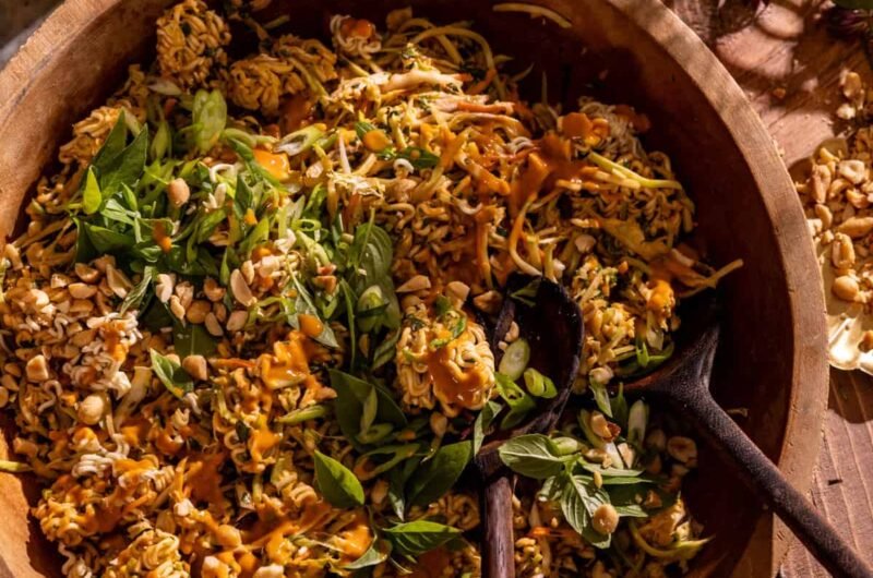 Peanut Chicken Ramen Salad