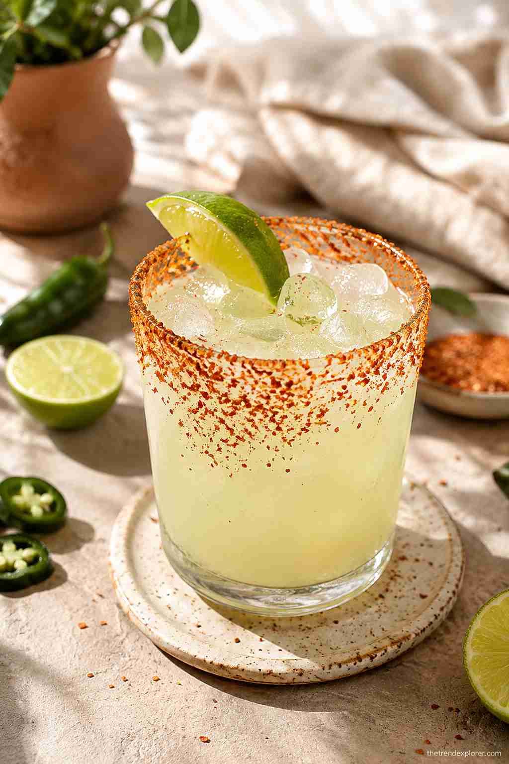 Spicy Pickle Margaritas