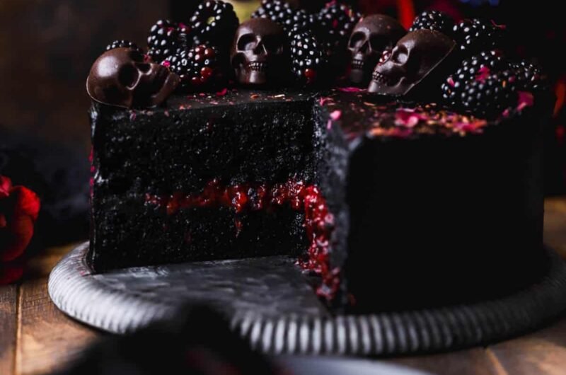 Blackberry Velvet Cake (No Food Dye)