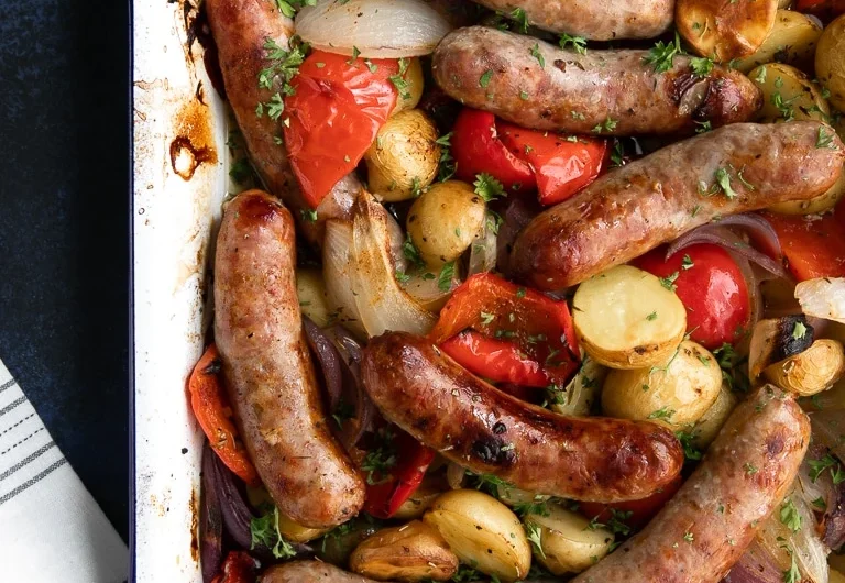Easy Oven-Roasted Sausage and Potatoes Recipe