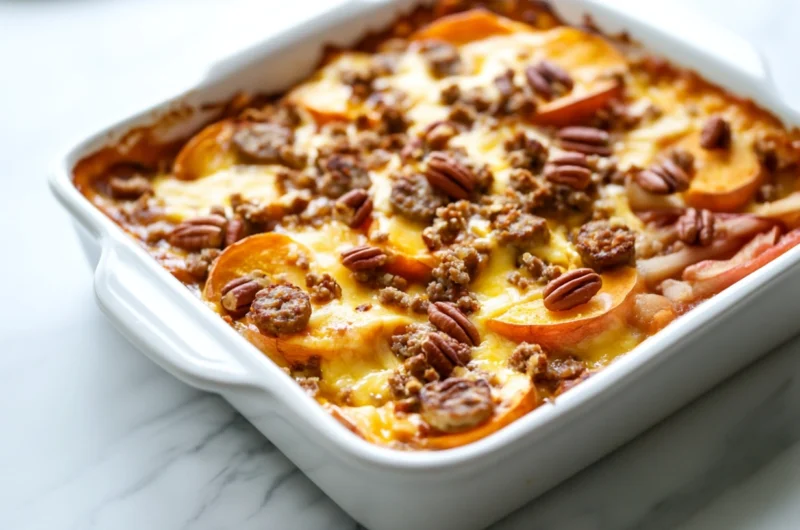 Fall Sweet Potato and Sausage Casserole