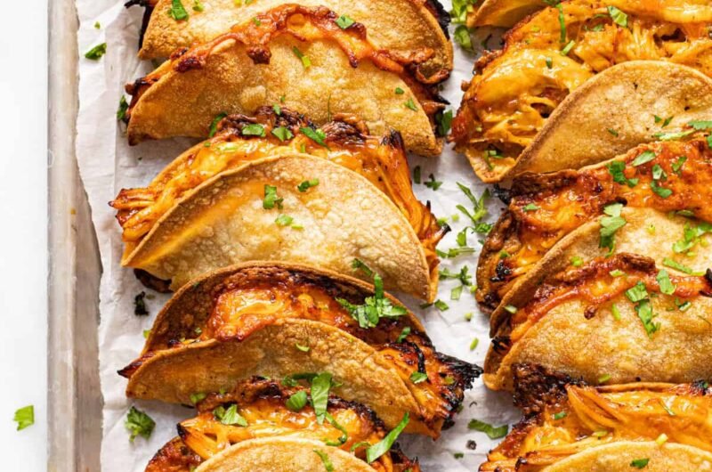 20 Minute Mini Baked Chicken Tacos