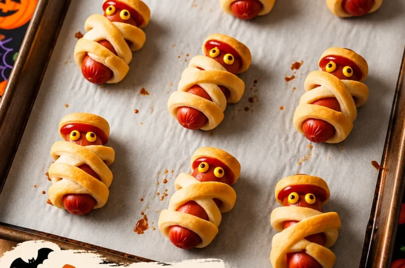 Mummy Hot Dog Crescent Bites