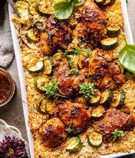 One Pan Chicken and Rice