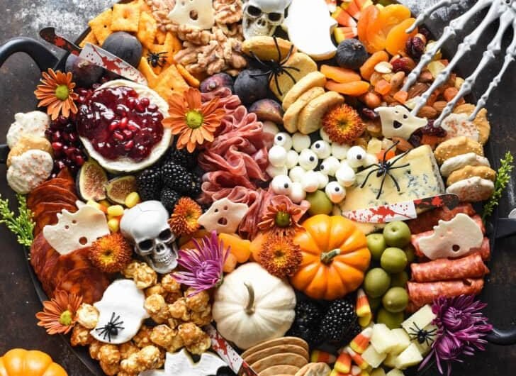 Spooky Charcuterie Board For Halloween
